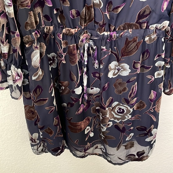 CAROLINA BELLE Dark Floral Dress | Size 10 - Picture 5 of 14